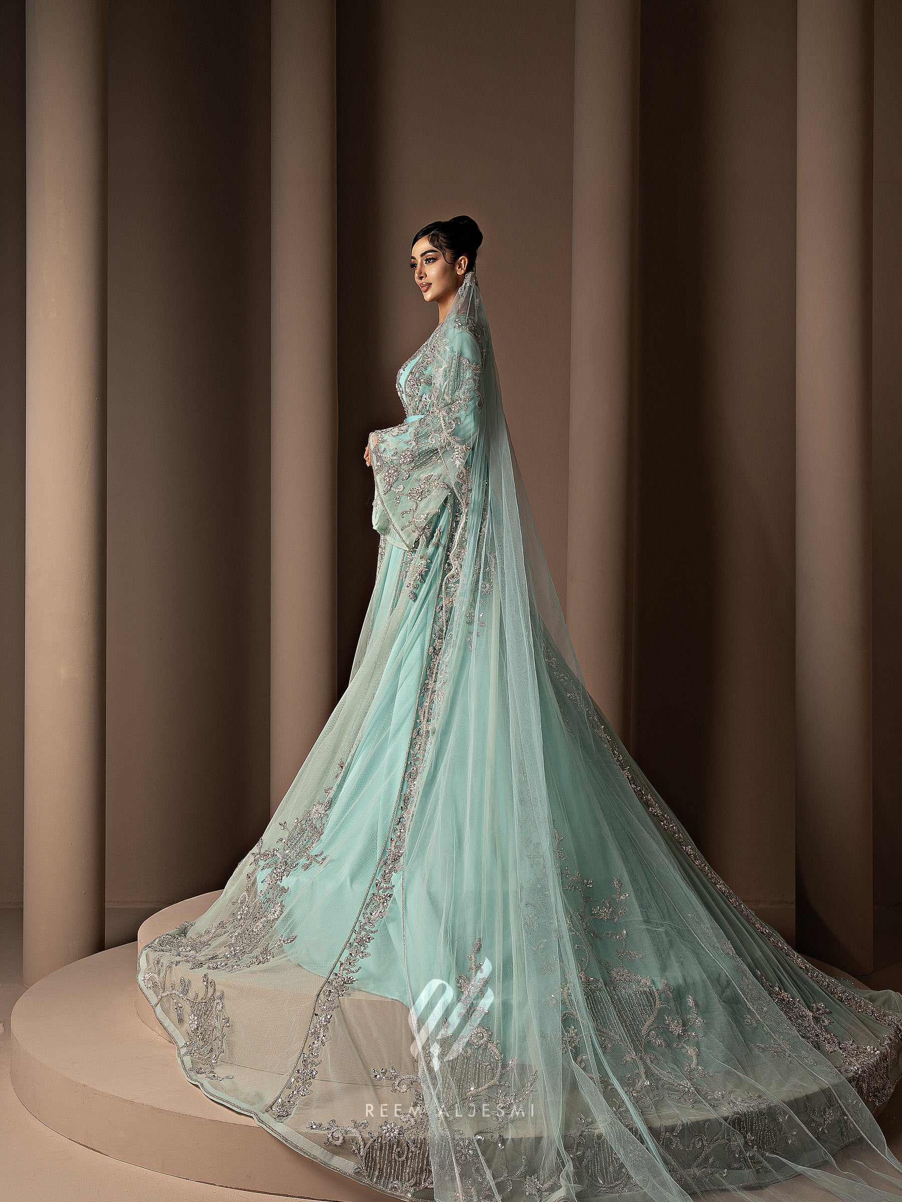Aqua Tulle Thobe