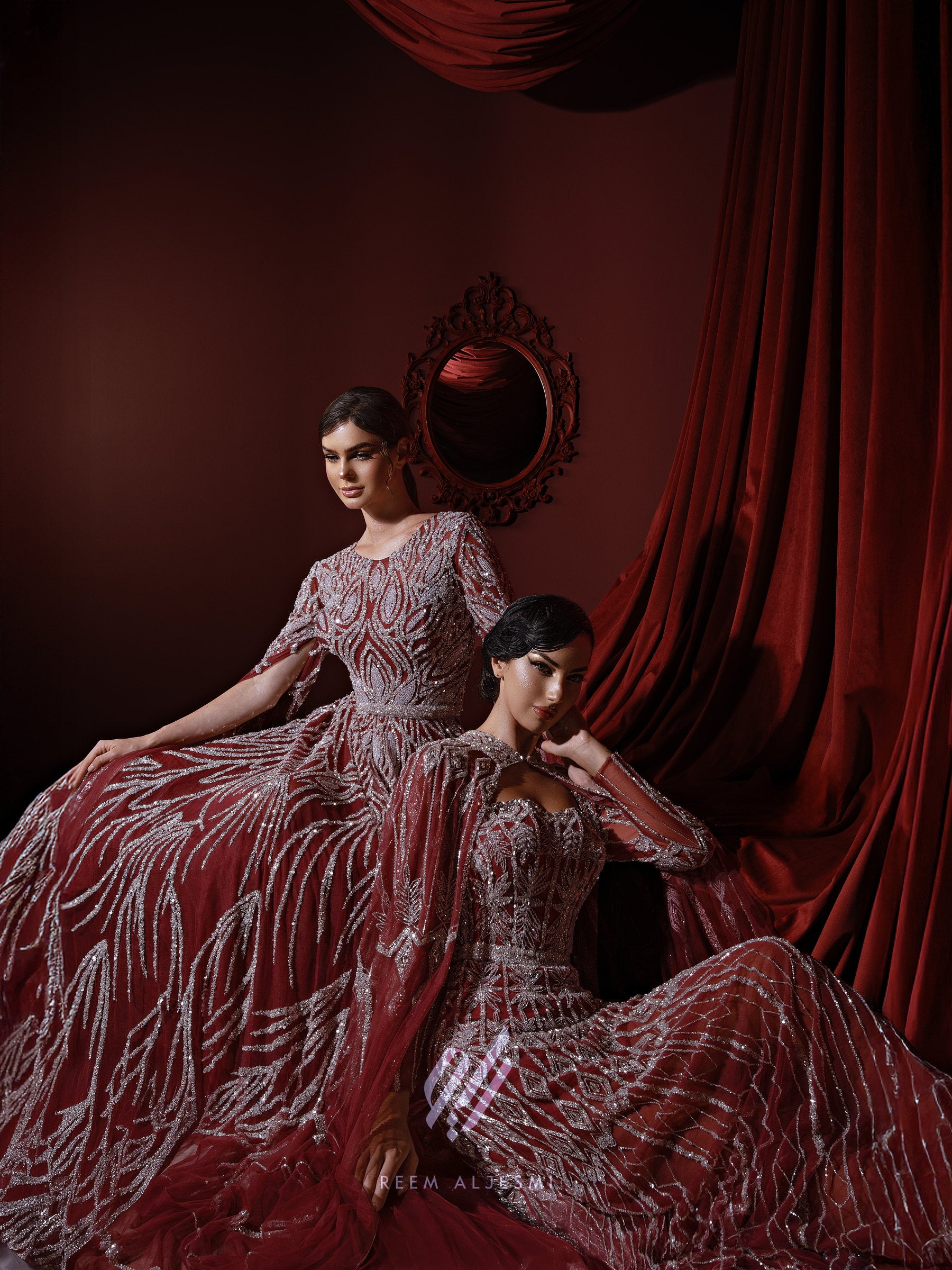 Rust Lace Gown