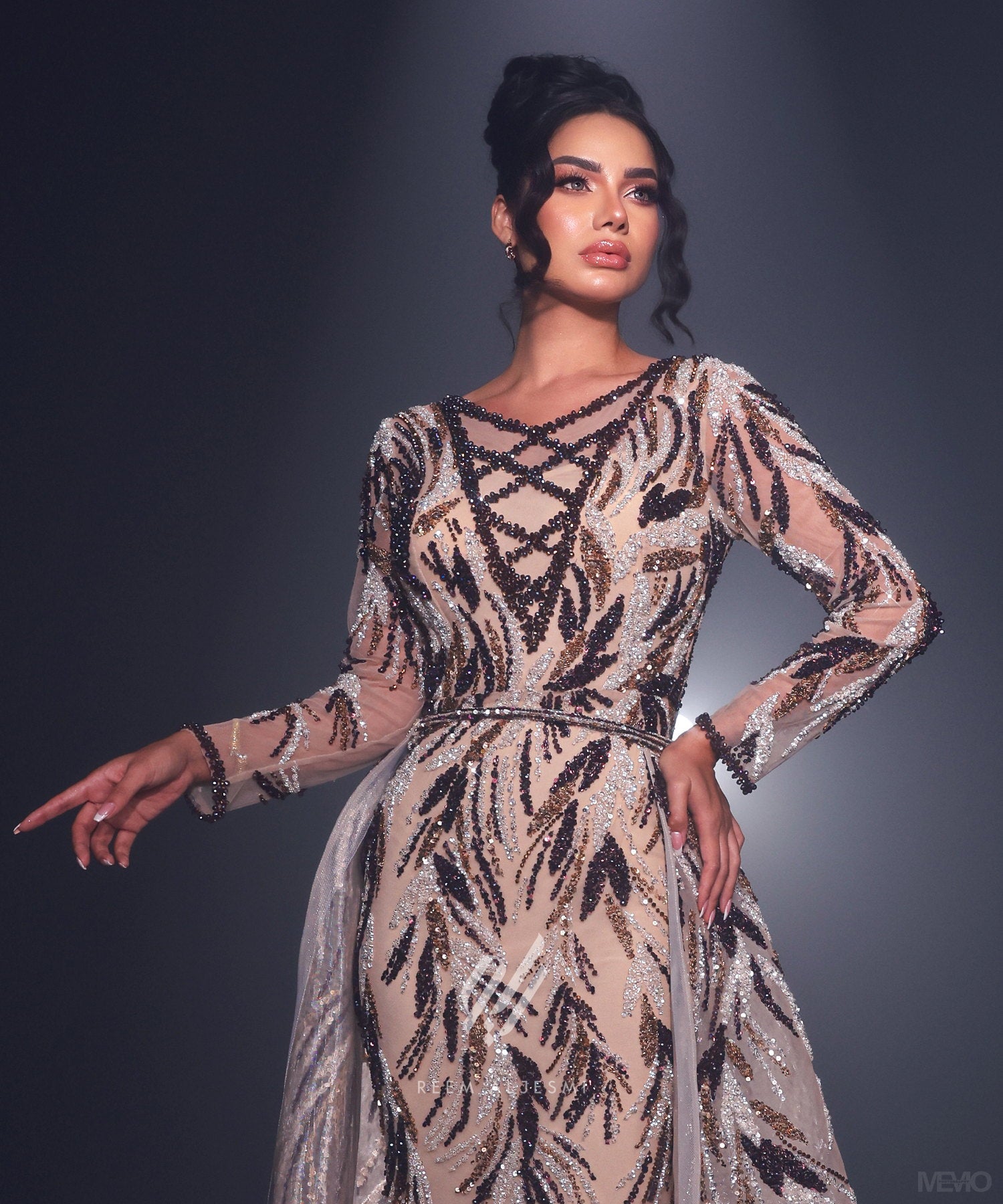 Noir Fern Gown