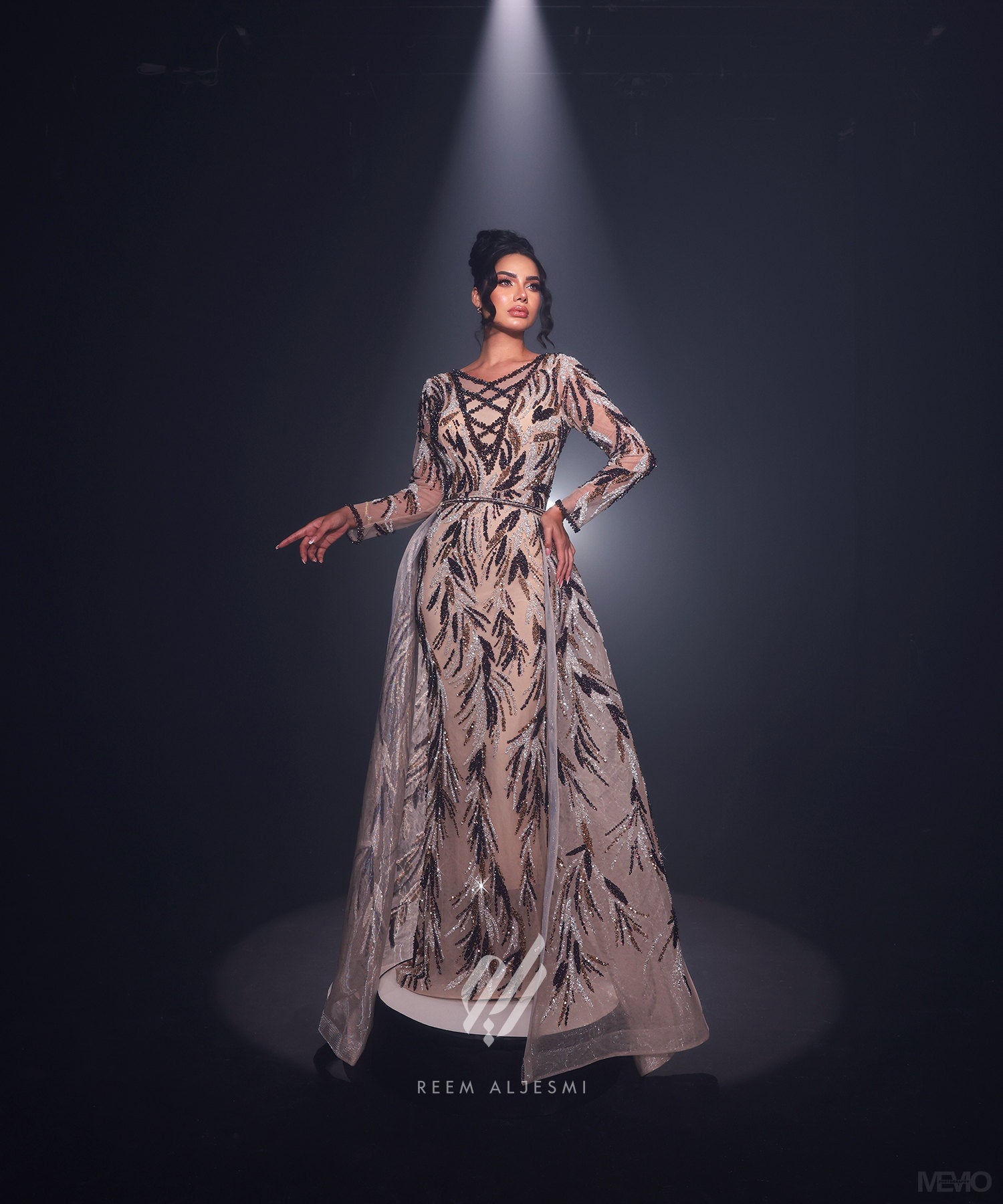 Noir Fern Gown