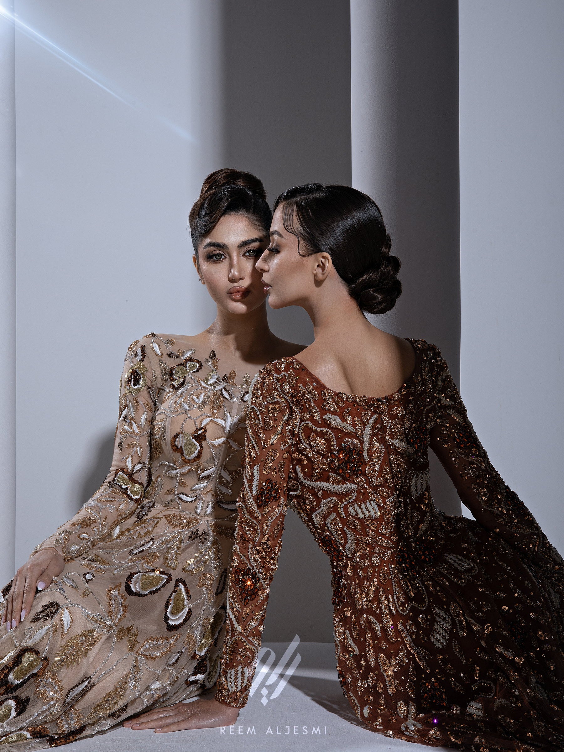 Copper Sequin Gown