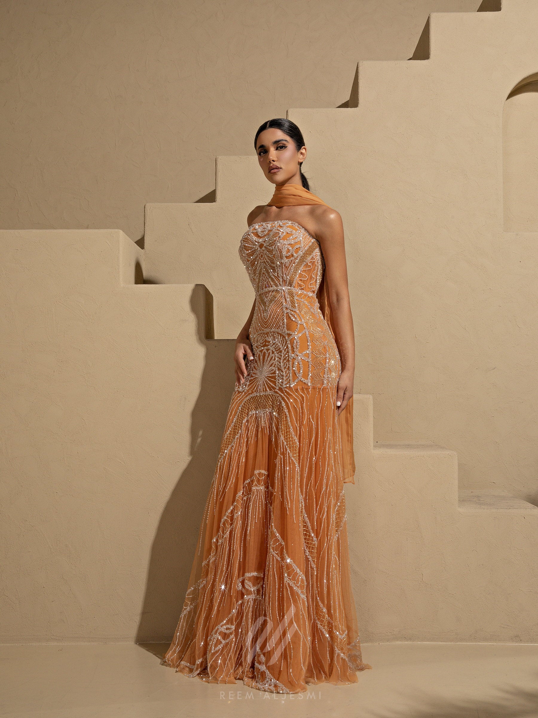 Amber Crystal Gown