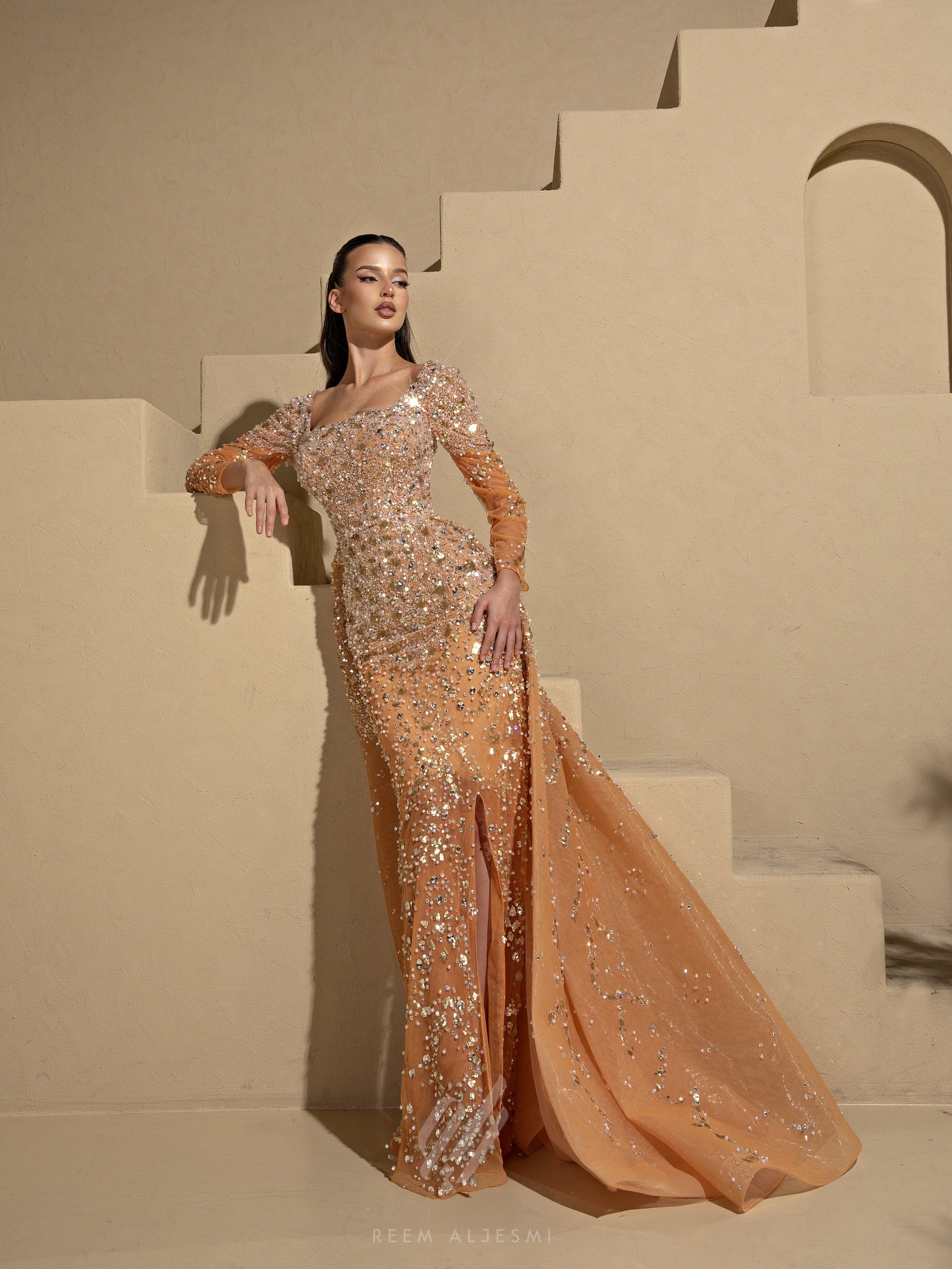 Amber Crystal Gown