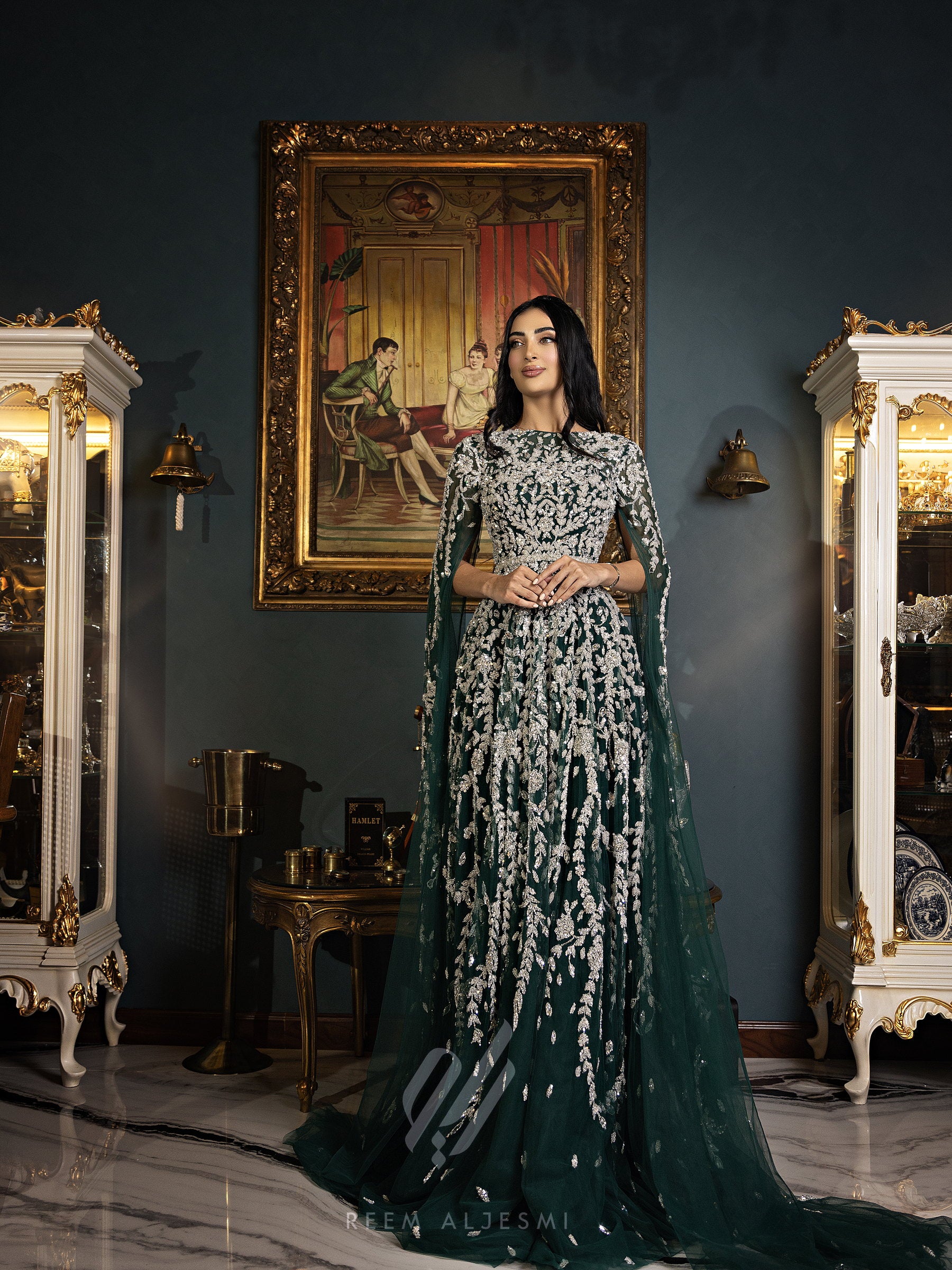 Emerald Vine Gown