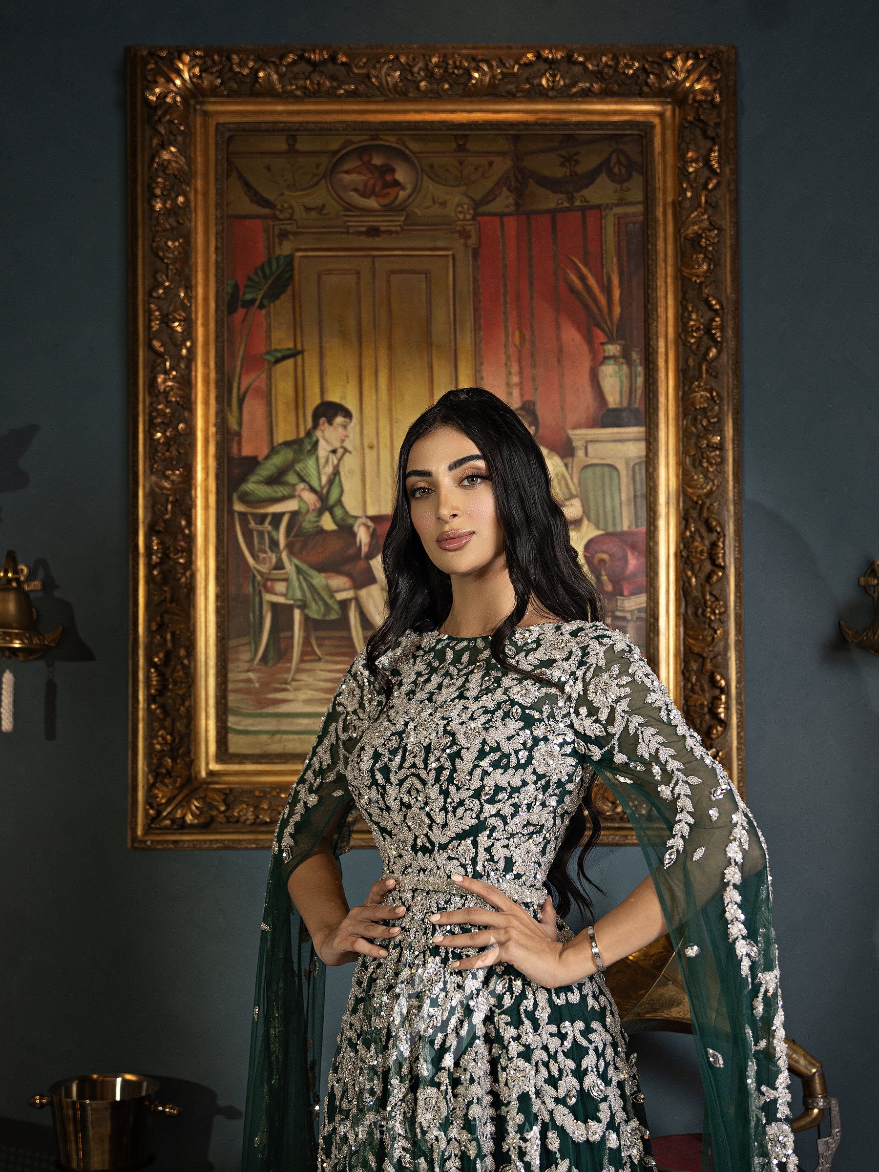 Emerald Vine Gown