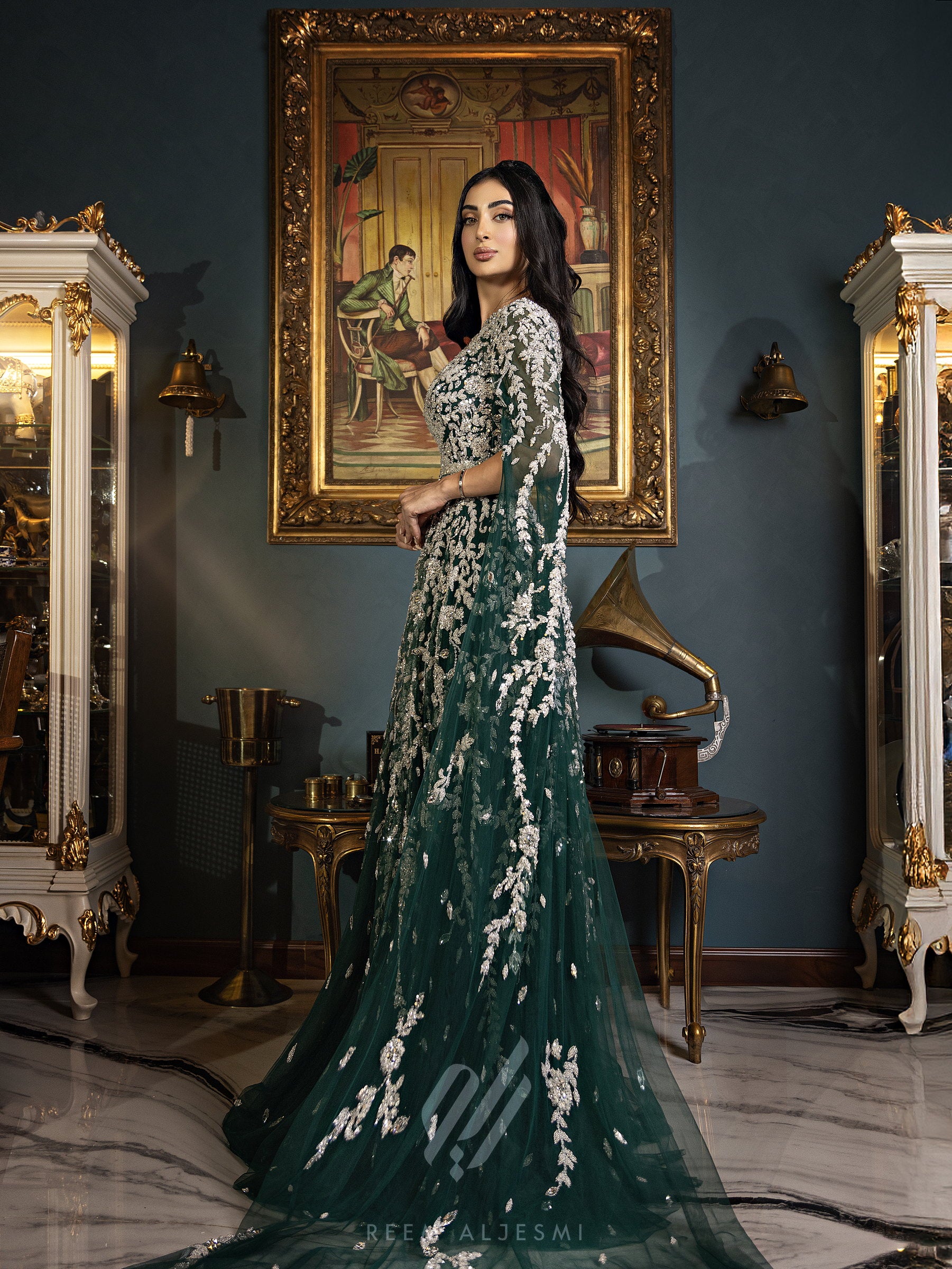 Emerald Vine Gown