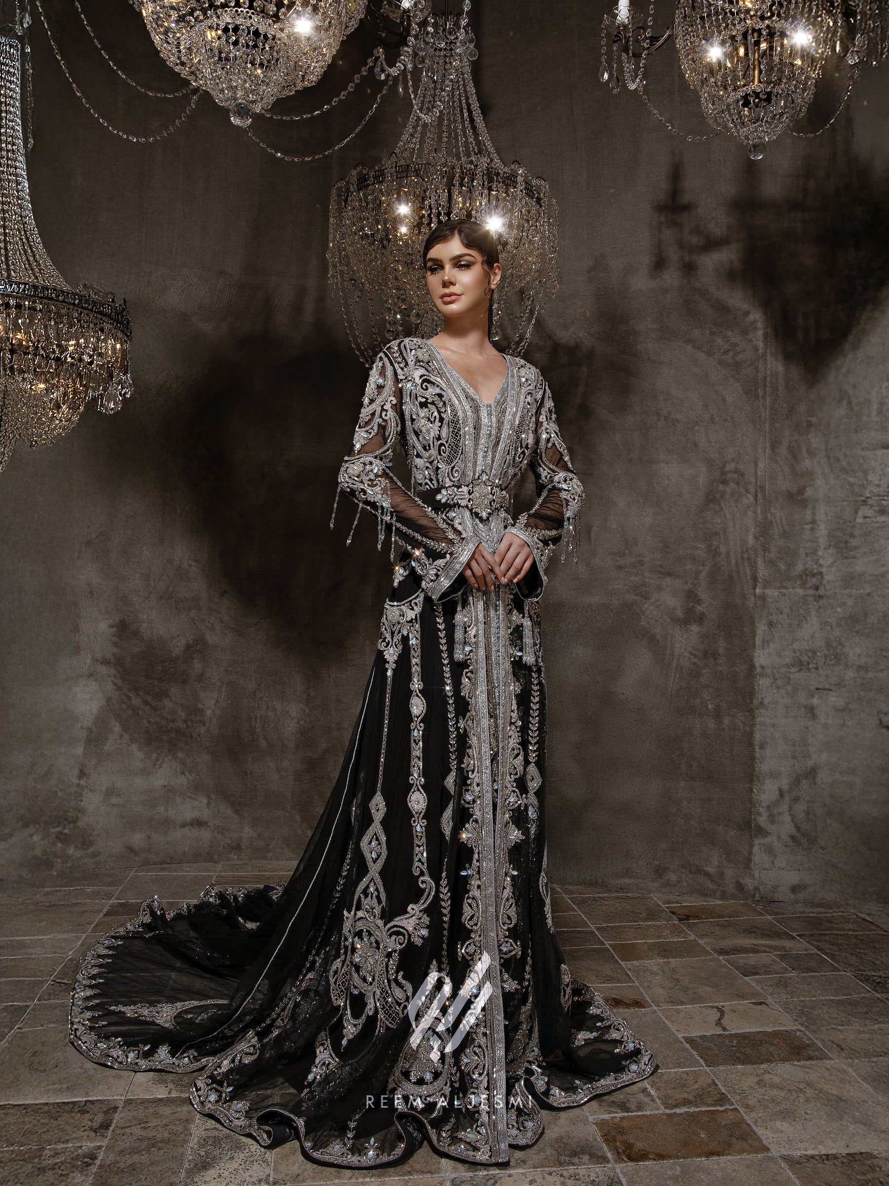 Onyx Crystal Kaftan